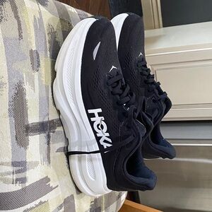 Hoka Black and White Running Shoes